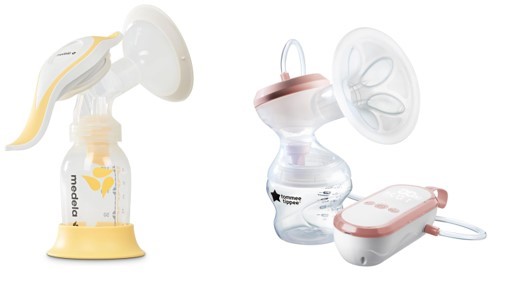 1 x MEDELA Harmony Manual Breast Pump & 1 x TOMMEE TIPPEE Made for Me Singl