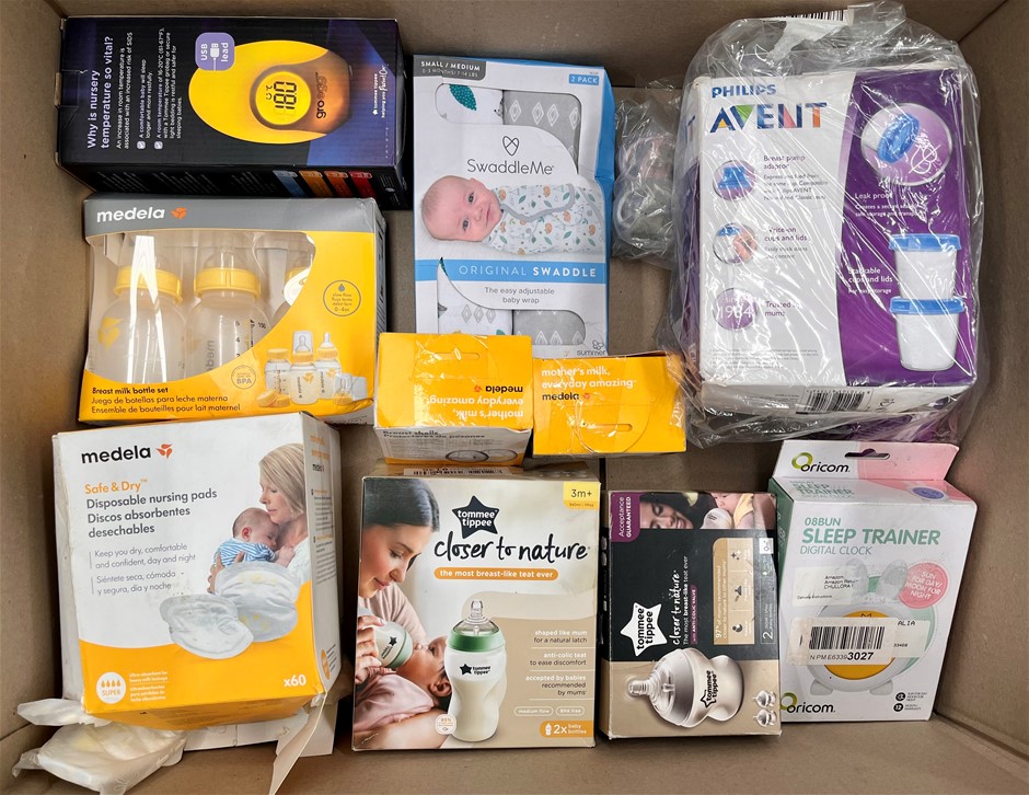 Assorted Baby Products Including PHILIPS AVENT, TOMMEE TIPPEE, MEDELA & Mor