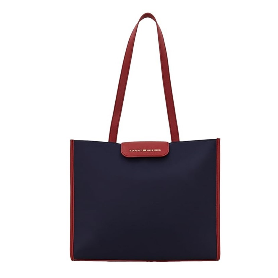 TOMMY HILFIGER Women's Gabriella Tote, Red, One Size, 69JA659. RRP: $229.