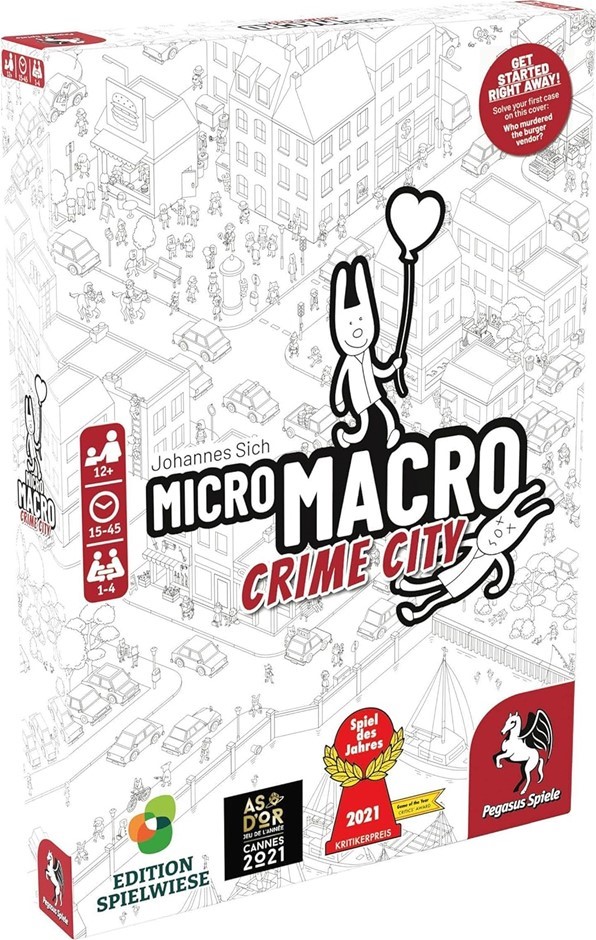 2 X MICROMACRO: Crime City Board Game.