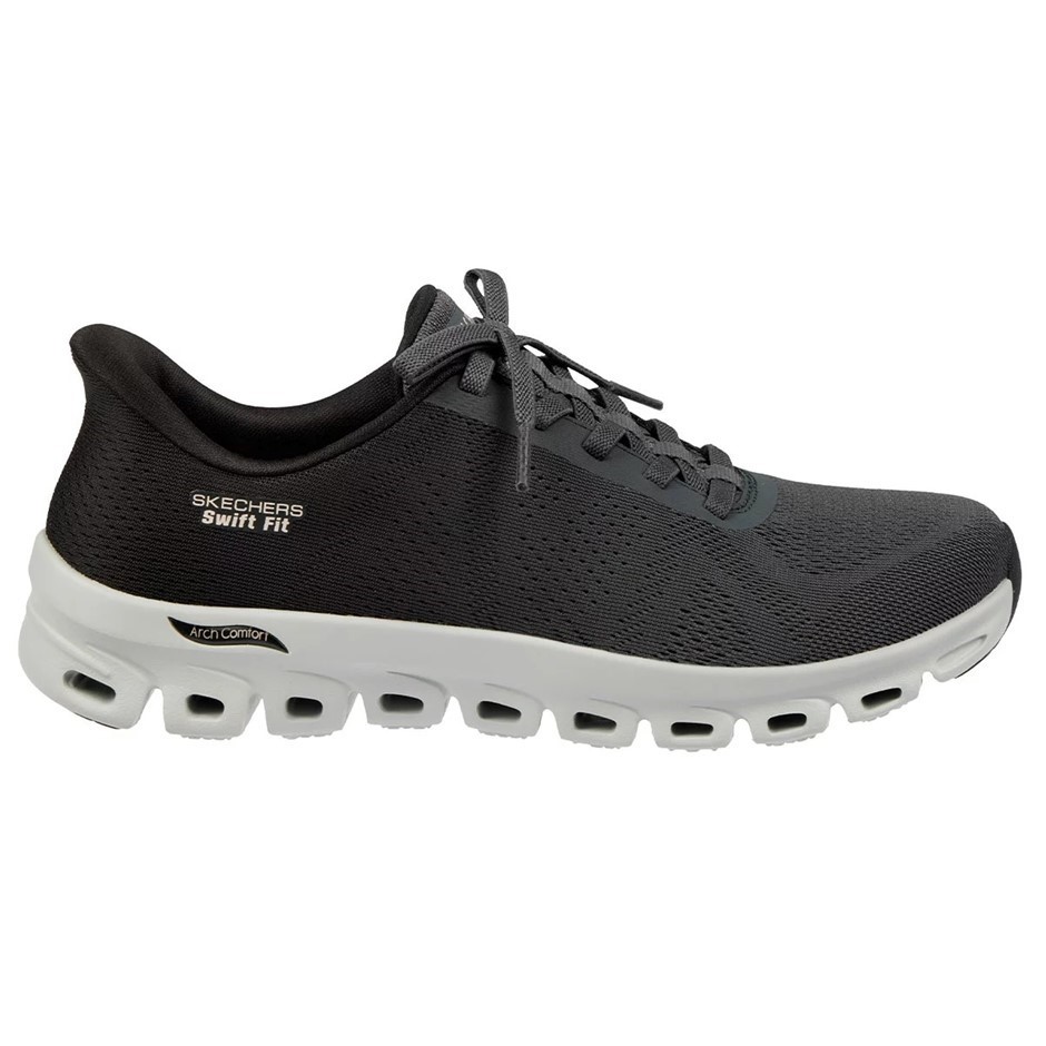 SKECHERS Women's Glide Step Shoes, Size US7.5, Black, 179276. Buyers Note