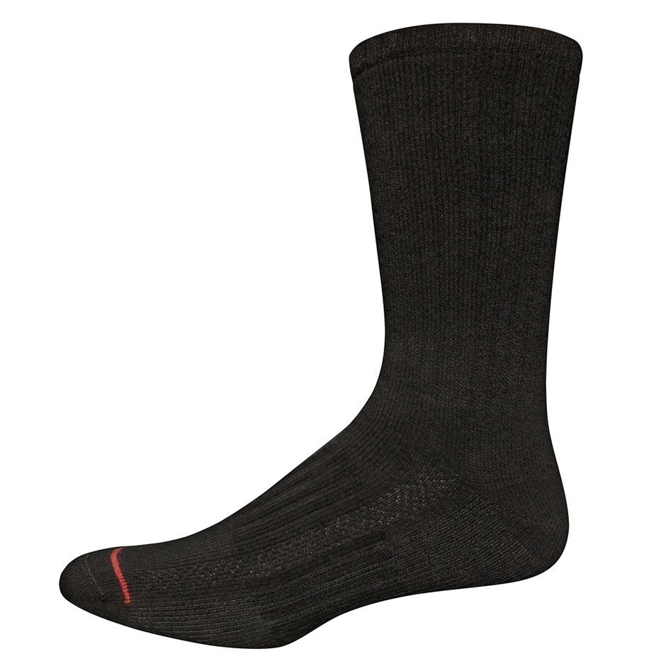 8 Pairs x SIGNATURE Athletic Cushion Socks, Shoe Size 8-12, Cotton, Black.
