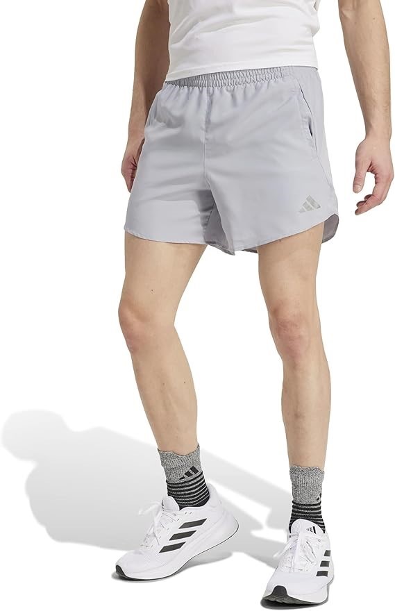 ADIDAS Men's Performance Run It Running Shorts, Size XL, 5" Halo Silver, I
