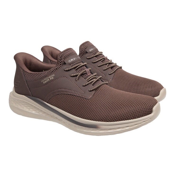 SKECHERS Men's Swift Fit Slade Shoes, Size US9, Brown (BRN), 182006. Buyer