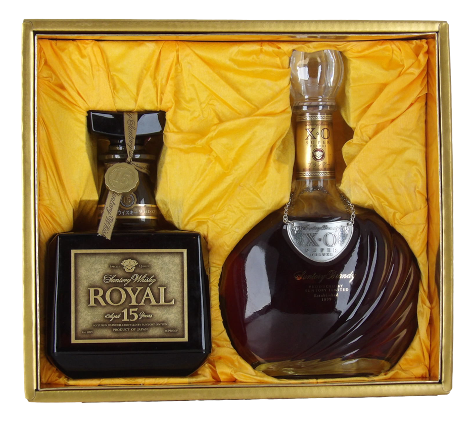 Suntory Whisky Royal Whisky 15 (1x 750mL) and XO brandy gift box (1x 700mL)