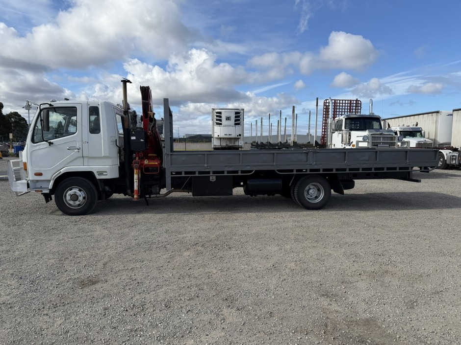 <p>2004 Mitsubishi FK600   4x2 Crane Truck</p>