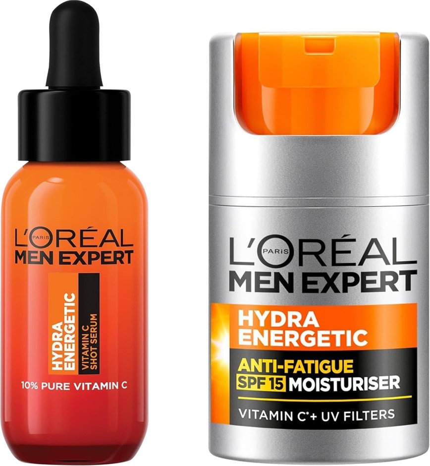 L'OREAL Men Vitamin C Expert Duo, Incl: Hydra Energetic Vitamin C Serum, 30