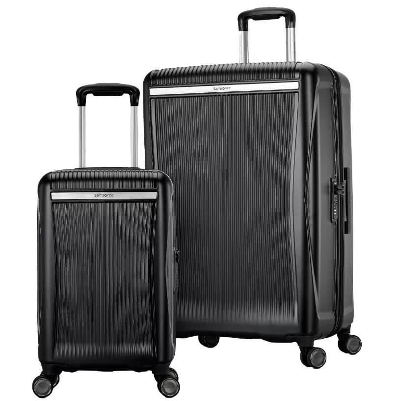 SAMSONITE Blackstone Hardside Expandable Spinner Luggage Set, 2 Piece, Larg