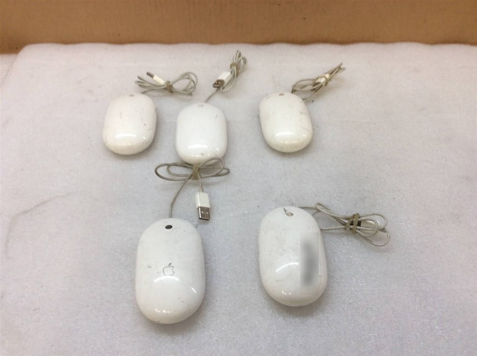 Apple A1152 Mighty Mouse (Lot Of 5)