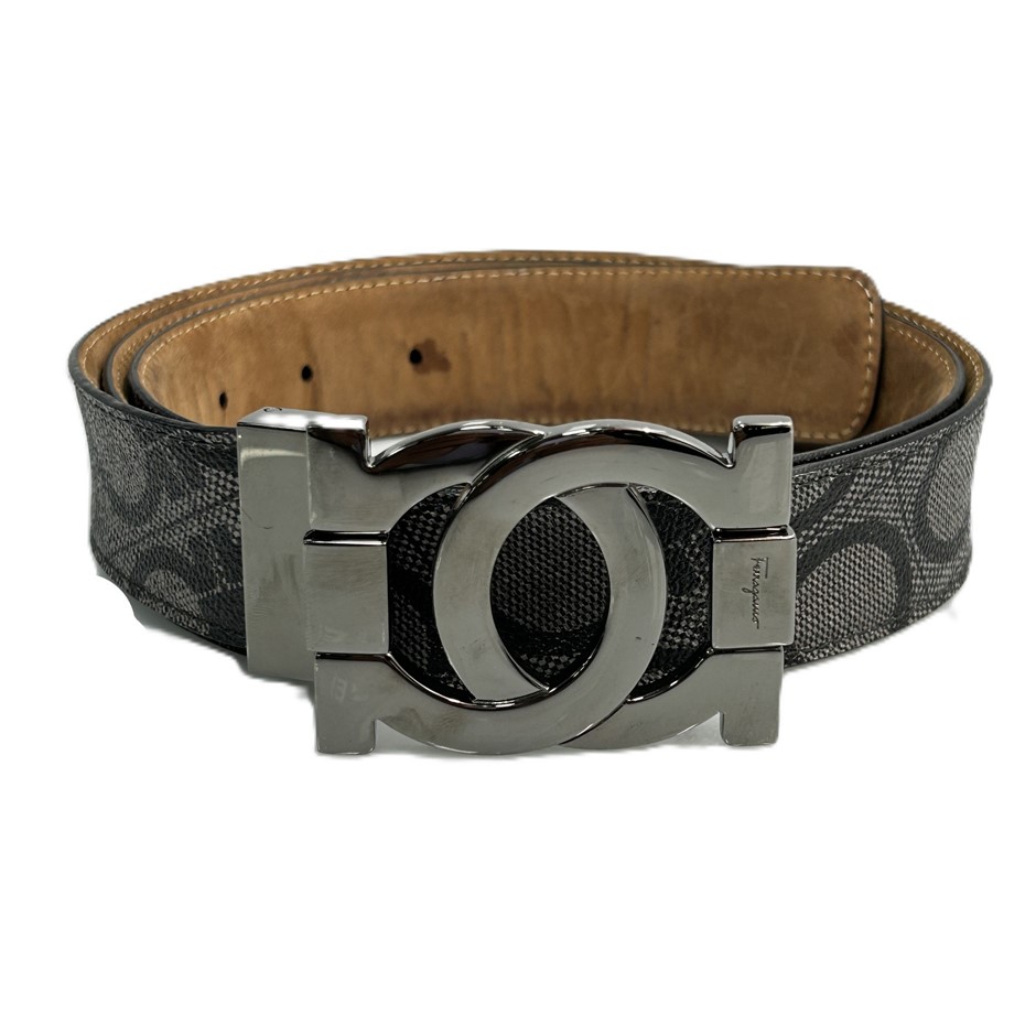 Salvatore Ferragamo Gancini Reversible Belt