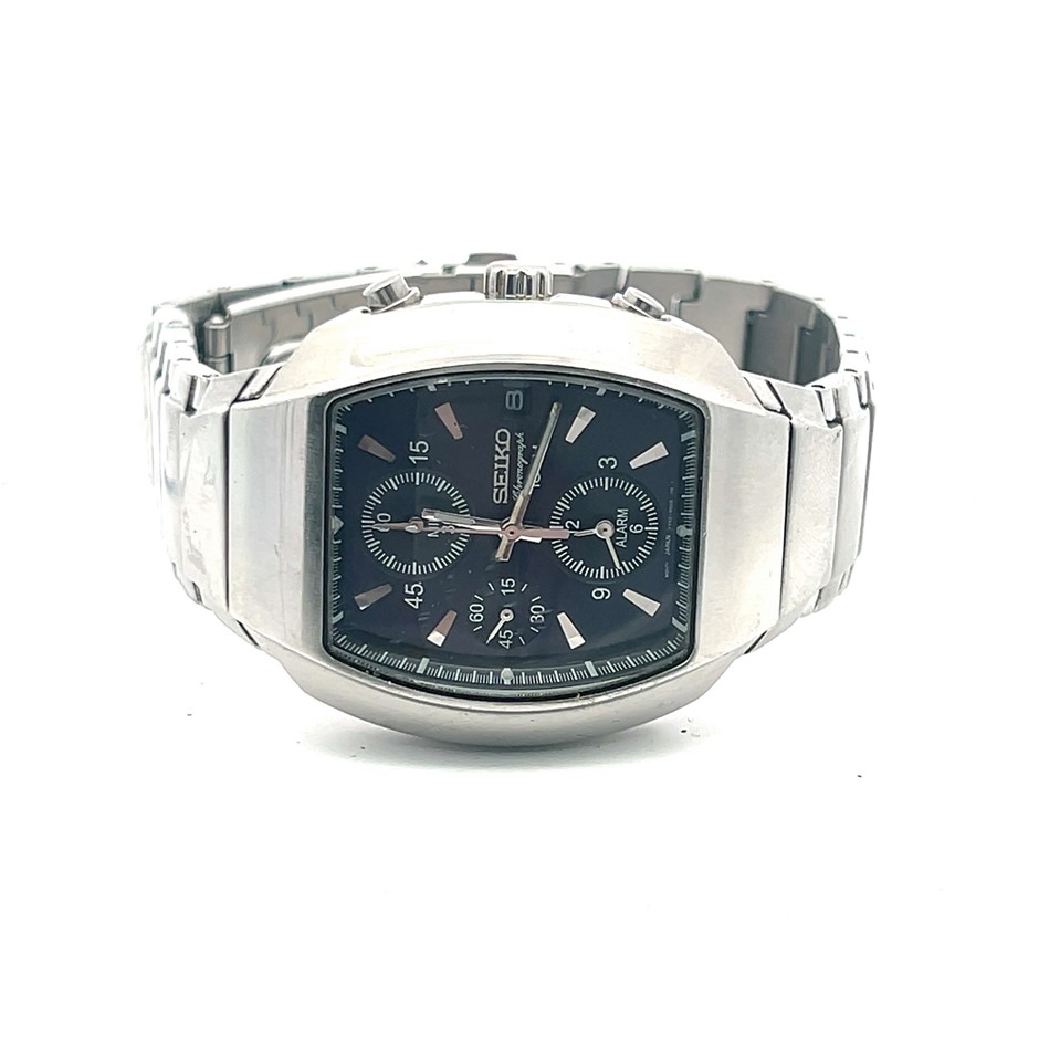 Seiko Chronograph Alarm Watch, model 7T62-0DJ0
