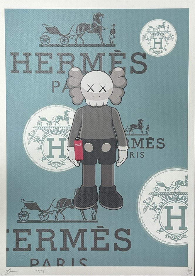 Death Nyc Signed Street Art Print Hermes Klaws Coke Limited Edition