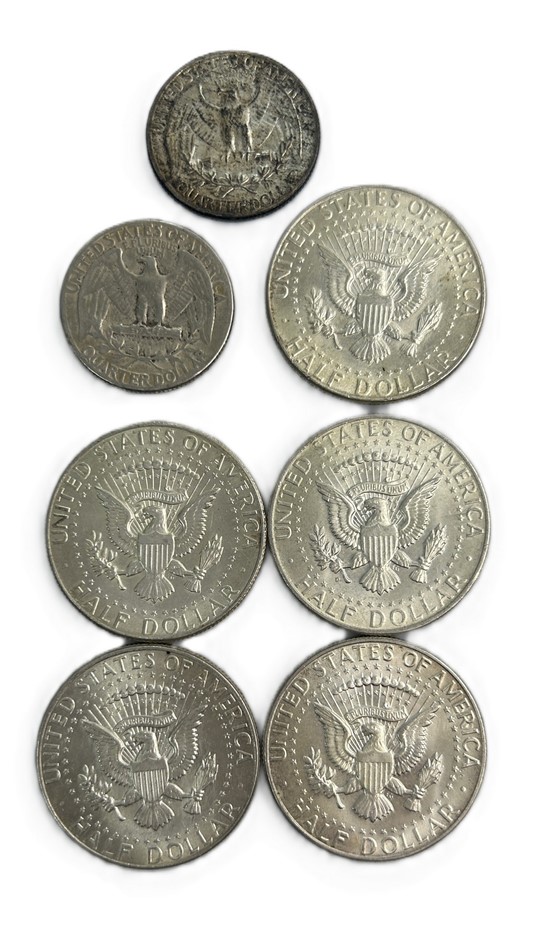Mixed Lot Of United States 90% Silver Coins