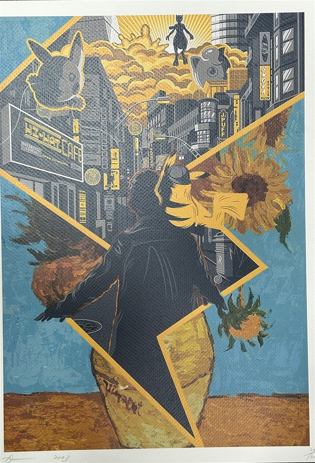 Death Nyc Signed Street Art Print Pokemon Style