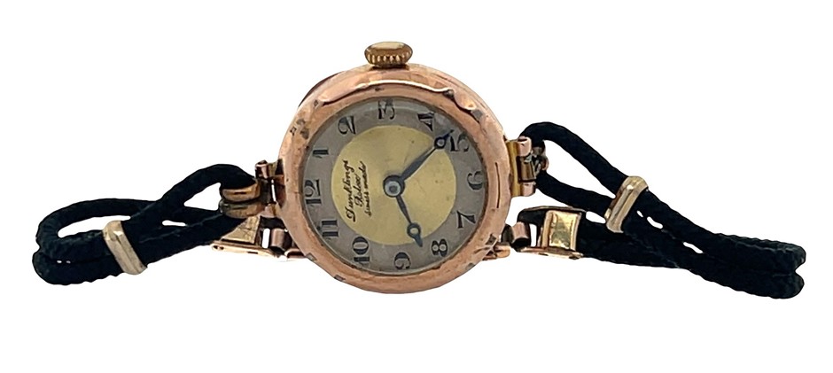 Antique Rolex Dunkling Swiss Made 9Ct Gold Cocktail Watch
