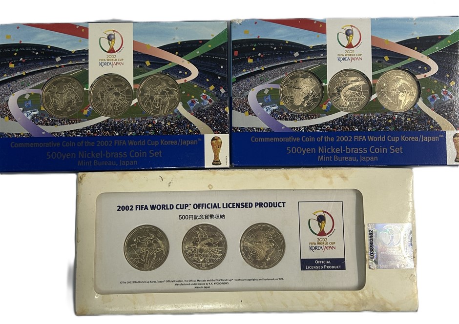 2002 FIFA World Cup 500 Yen Coin Collection Set