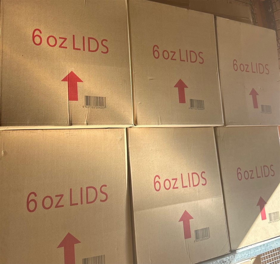 6x Boxes of Coffee Cup Lids (6oz)