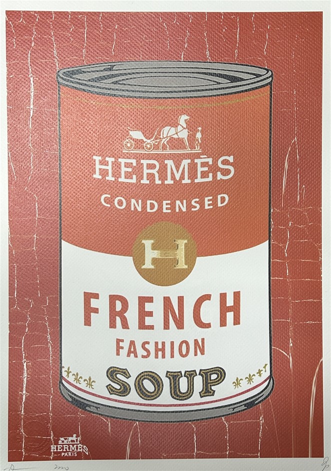 Death NYC Signed Street Art  "Hermes/Canned Soup Style" Limited Edition