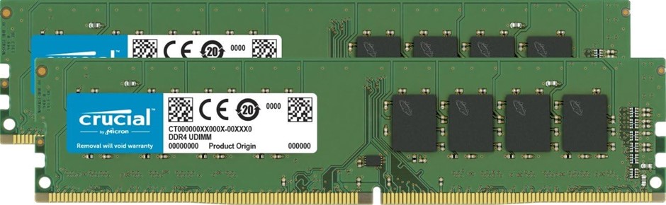 Crucial RAM CT2K16G4DFRA266 32GB Kit (2x16GB) DDR4 2666MHz CL19 Desktop Mem