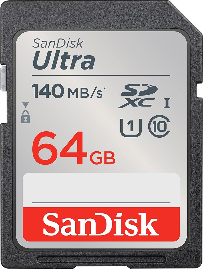 SanDisk Ultra 64GB SDHC SDXC UHS-I Memory Card, Black. NB: Damaged Packagin