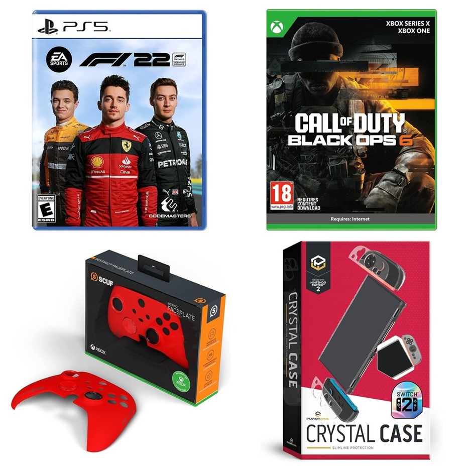 4 x Console Games & Accessories. 1 x PLAYSTATION F1 2022. 1 x XBOX Call of
