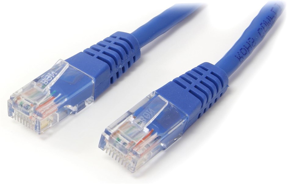 StarTech.com 100 ft Cat5e Patch Cable with Molded RJ45 Connectors - Blue -
