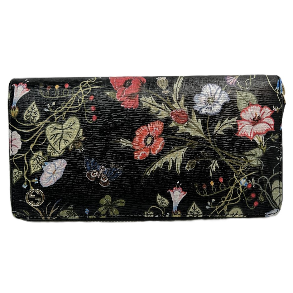 Gucci Flora Zip-Around Wallet