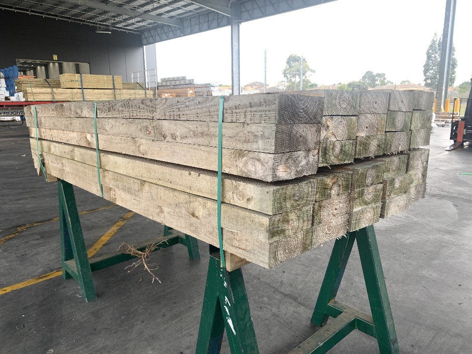 30 x Treated Pine Sleeper 200mm x 75mm x 2.4m