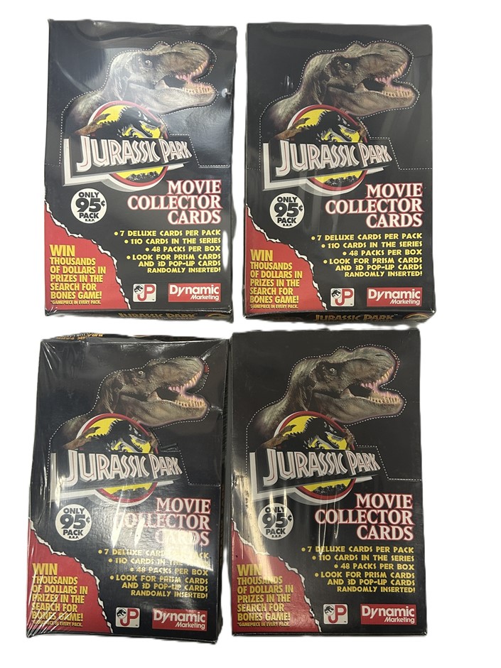 Jurassic Park Movie Collector Cards – Sealed Trading Card Box (48 Packs)