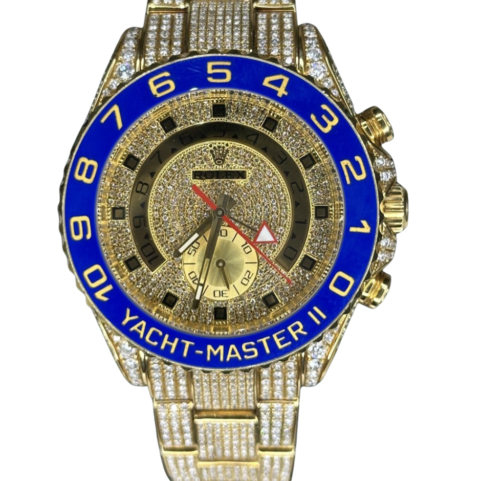 ROLEX YACHT-MASTER II AUTOMATIC 44MM 18K YELLOW GOLD 116688 WHITE BXO