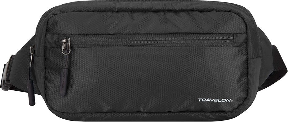 Travelon: World Travel Essentials Convertible Sling/Waist Pack, Black, One