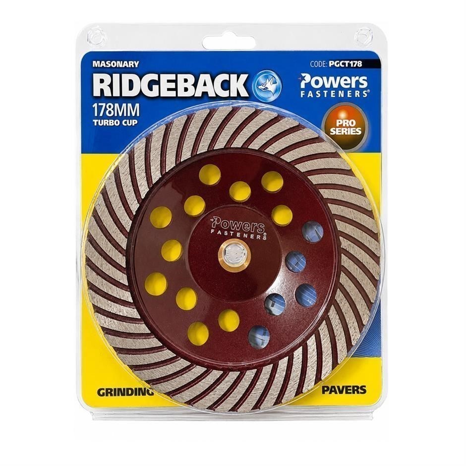 POWERS FASTNERS RIDGEBACK Pro Series 178mm Masonary Turbo Style Concrete Gr