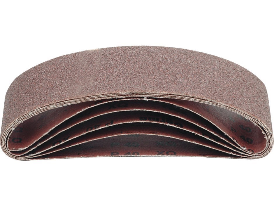 3 Packs of 5 x VOREL Sanding Belts, 75x533 mm, P120.