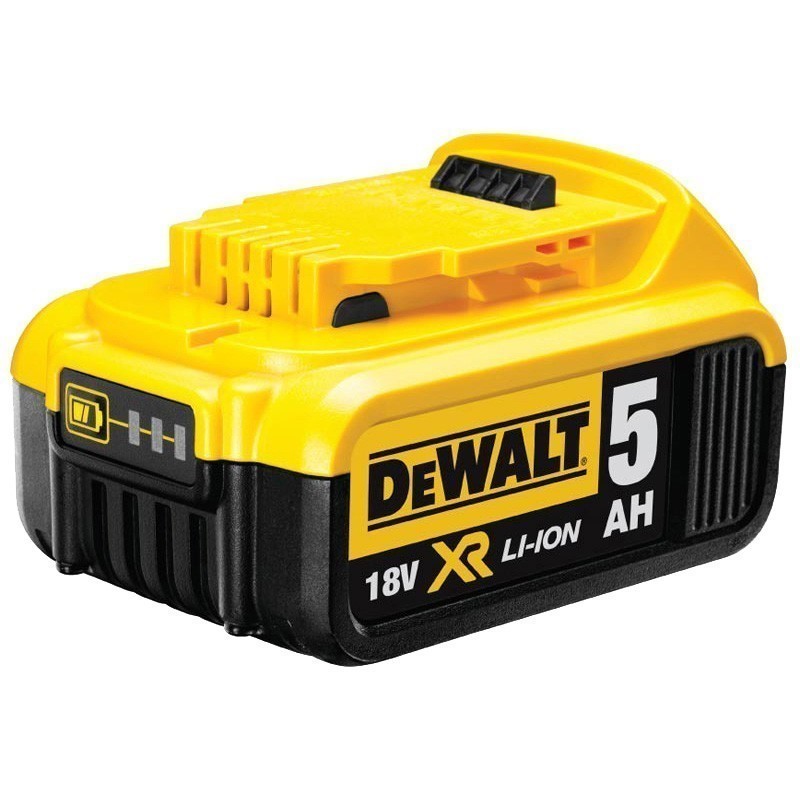 5 x DeWALT 18V 5.0Ah XR Li-Ion Cordless Slide Batteries. NB: Not Working, M