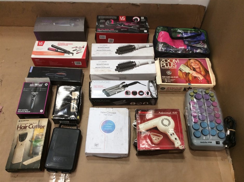 Mixed Brand Hair Styling Tools And Beauty Appliances Lot
