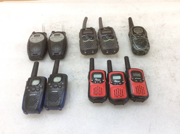 Oricom Mixed Model Handheld UHF CB Radios (Lot of 10)