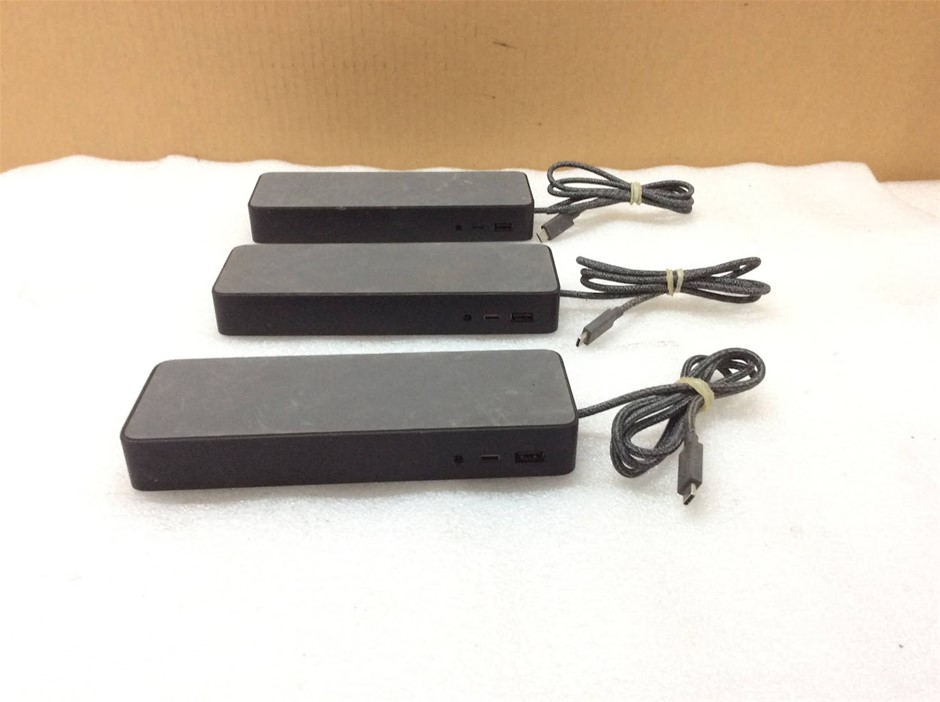 HP HSA-B005DS USB-C Universal Dock Docking Station (Lot of 3)