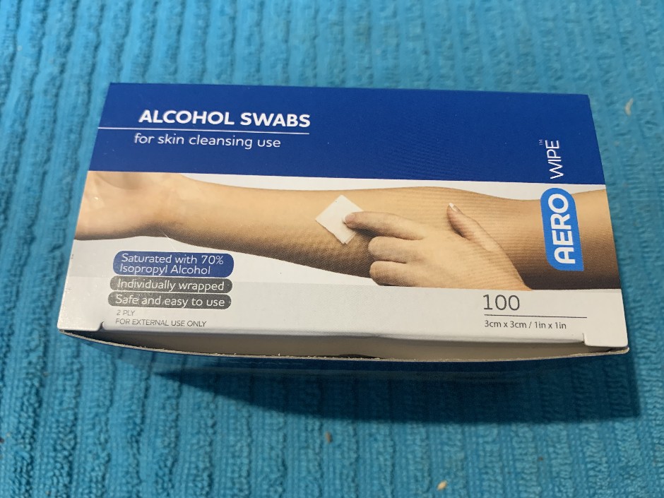 10 x Boxes of Aero Wipe Alcohol Swabs (Unused)