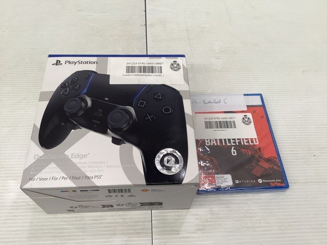 Sony PlayStation 5 Controller And Battlefield 6 Game