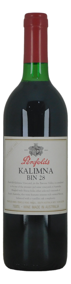 Penfolds Bin 28 Kalimna Shiraz 1997 (1 x 750mL) SA.
