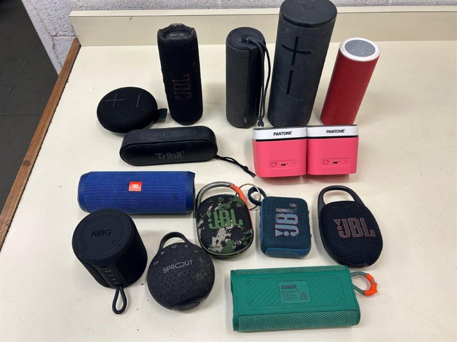 Approx 14 x Assorted Wireless Bluetooth Portable Speakers