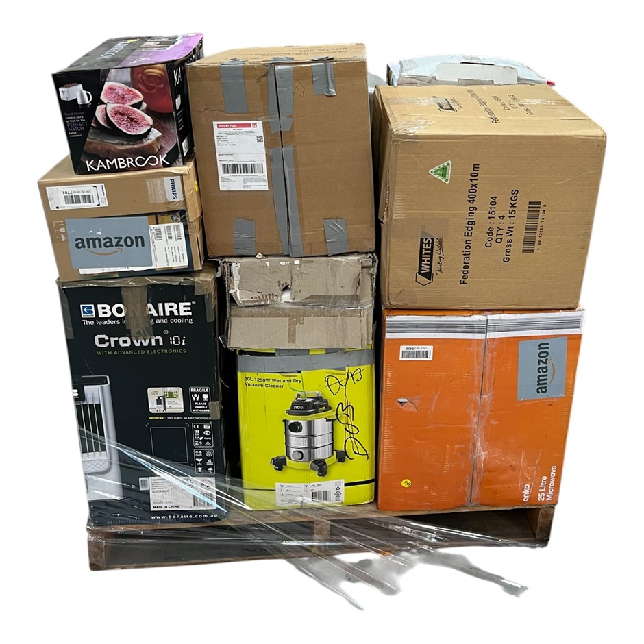 Assorted Returned Kitchen & Household Appliances. NB: Products are untested