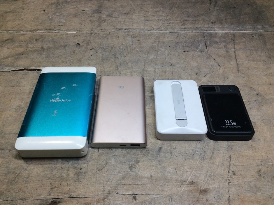 Mixed Brand Power Banks (Lot of 4)