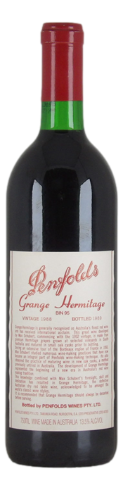 Penfolds Bin 95 Grange Hermitage 1988 (1x 750mL) SA.