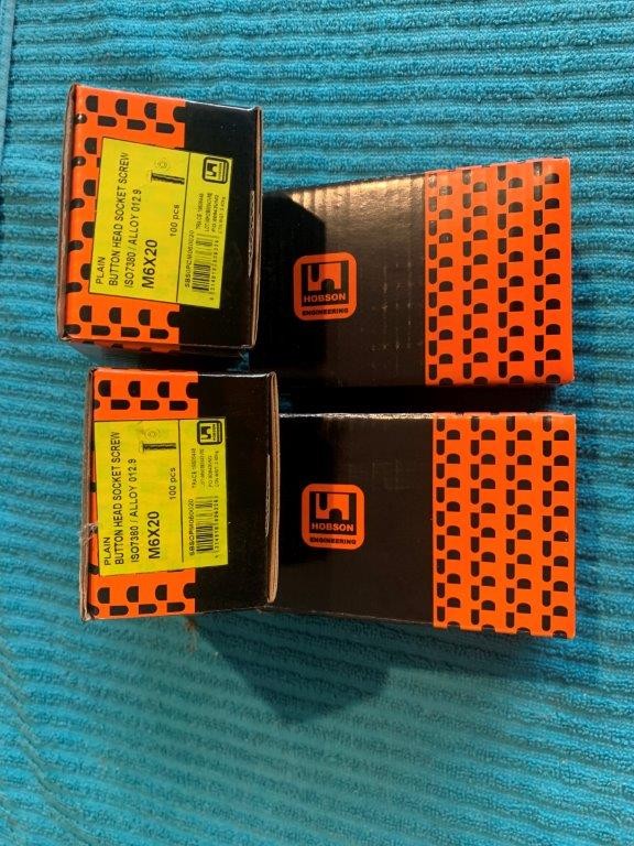 <p>4 x Boxes of Plain Button Head Socket Screws (Unused)</p>