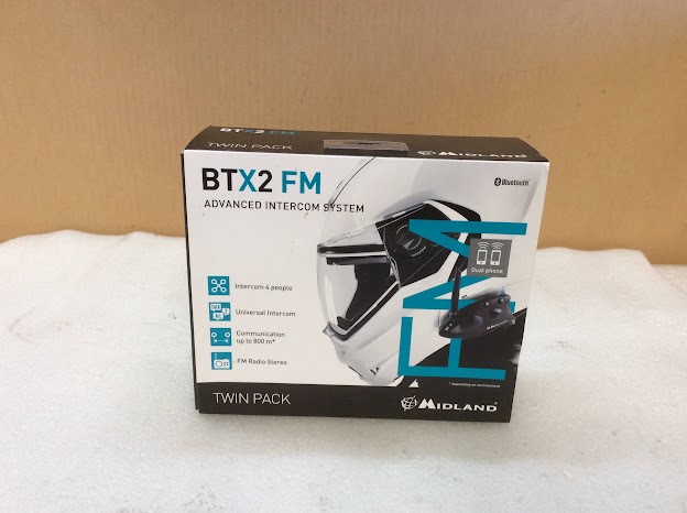 Midland BTX2 FM Twin Pack Advanced Intercom System - New