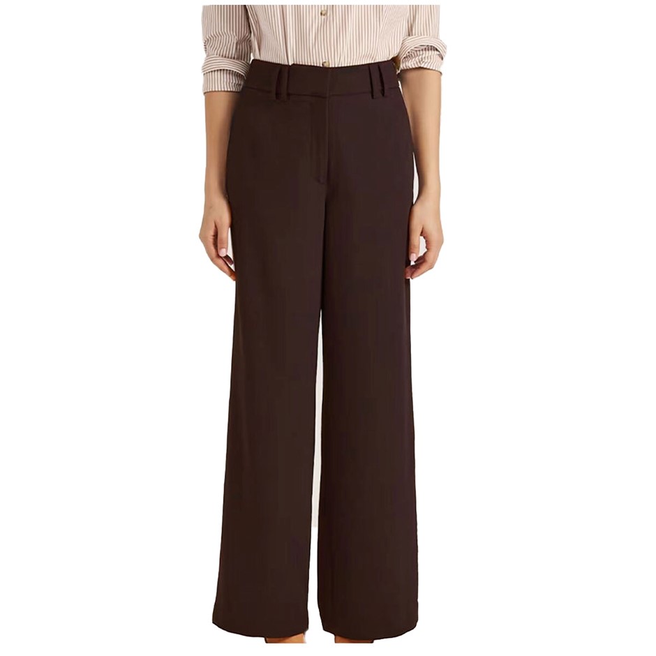 SABA Women's Knit Twill Pant, Size 6, Chocolate, AG25609. NB: tag says size
