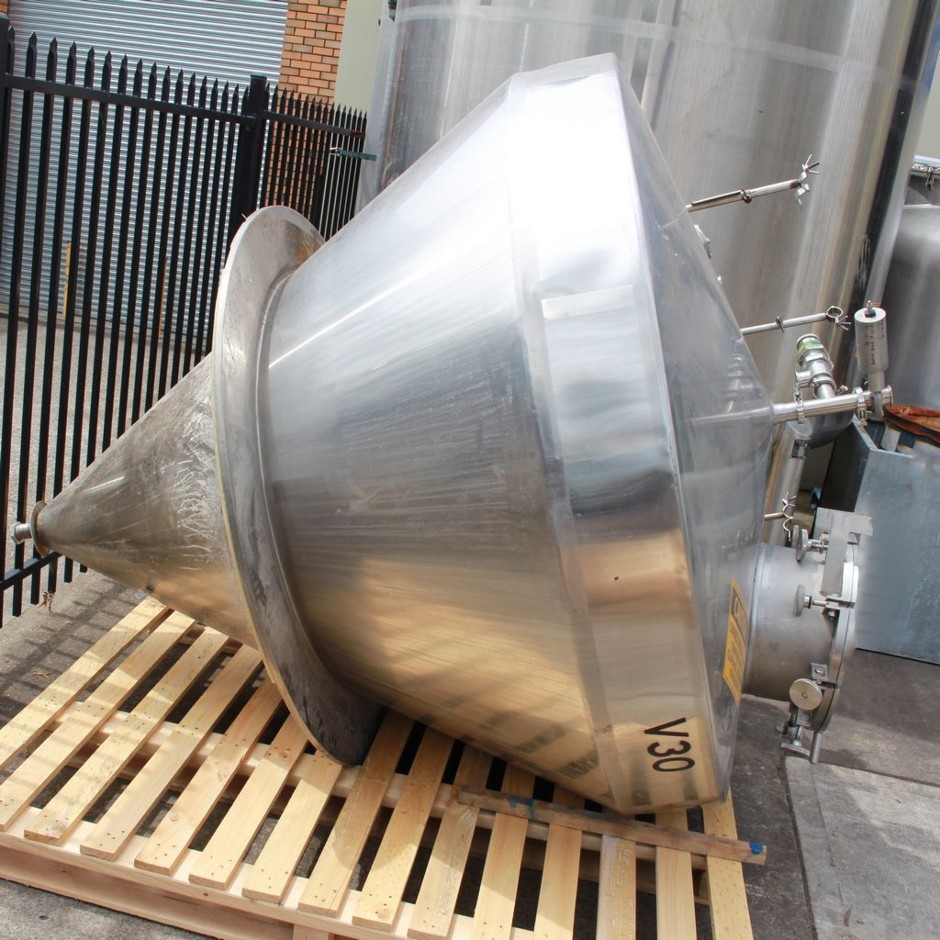 2500L Stainless Steel Insulated Pressure Vessel, "Alfa Laval"