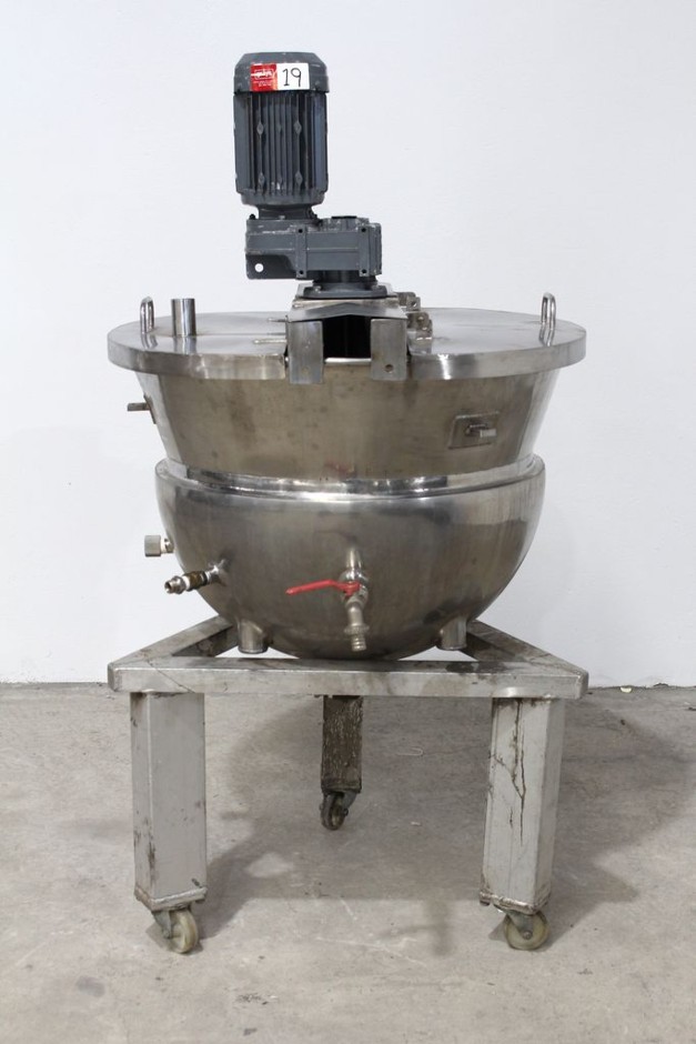 180L Stainless Steel Jacketed Pan with Mixers