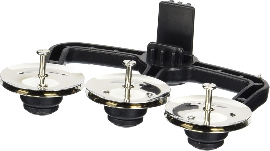 Latin Percussion LP Sound Enhancer RAW Series Jingle, 3 pairs of nickel-pla